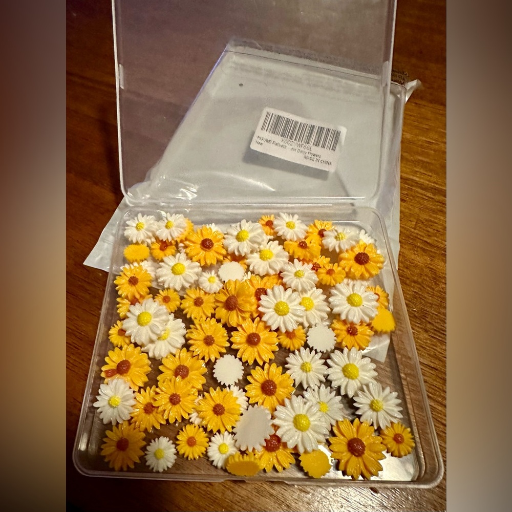 Set of Resin Daisies for Acrylic Art New in Box